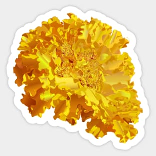 Yellow Marigold Sticker